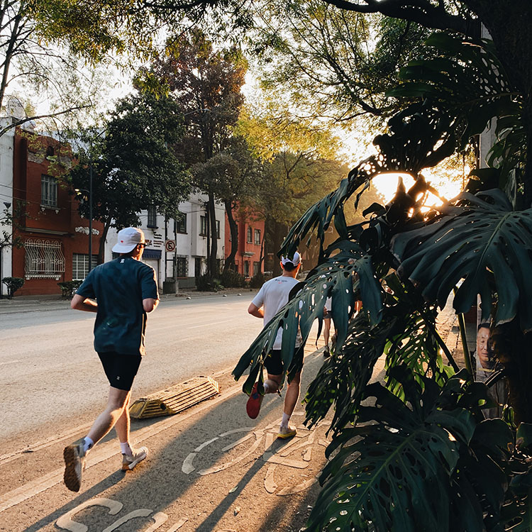 Running through the streets of Mexico City