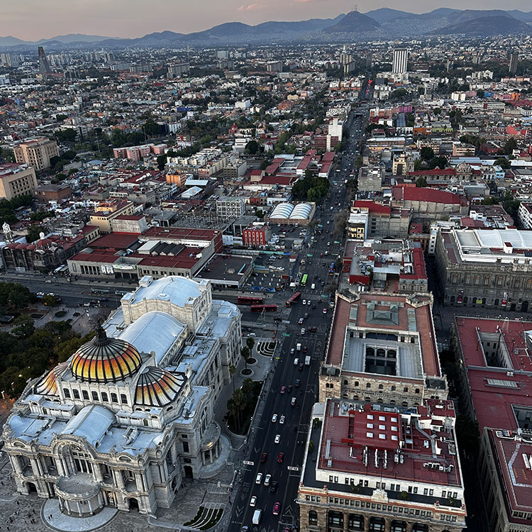 Mexico City from above
