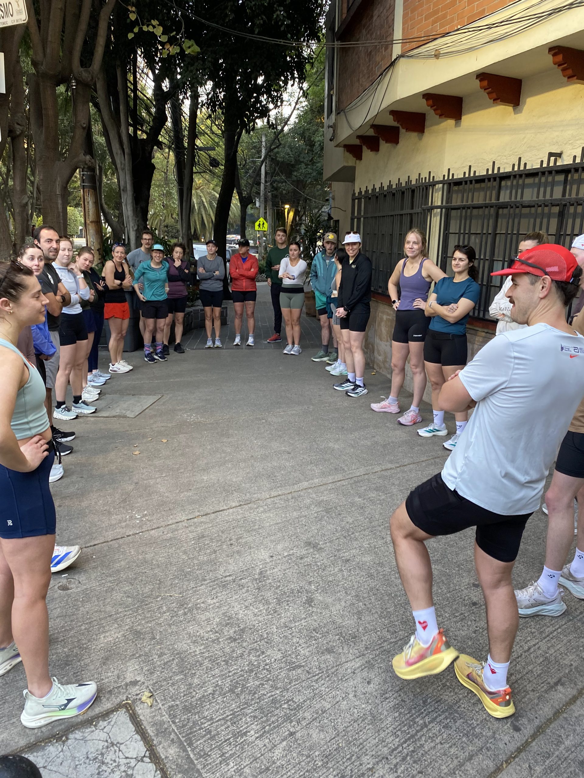 Pre run outside casa pancha